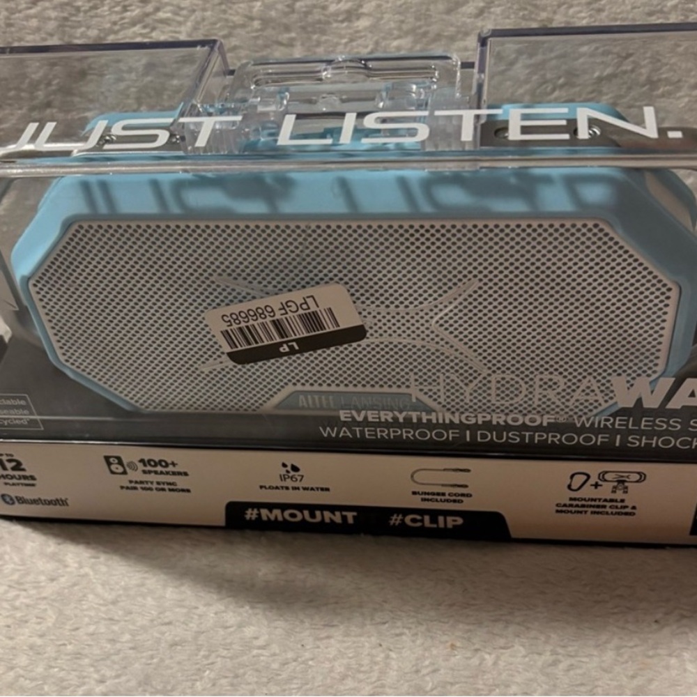 Altec Lansing HydraWave Blue Portable Speaker - Picture 7 of 8